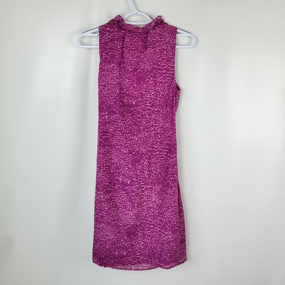 LOFT Sleeveless Faux Wrap Silk Cotton Dress Sz 6p NWOT - Picture 2 of 9